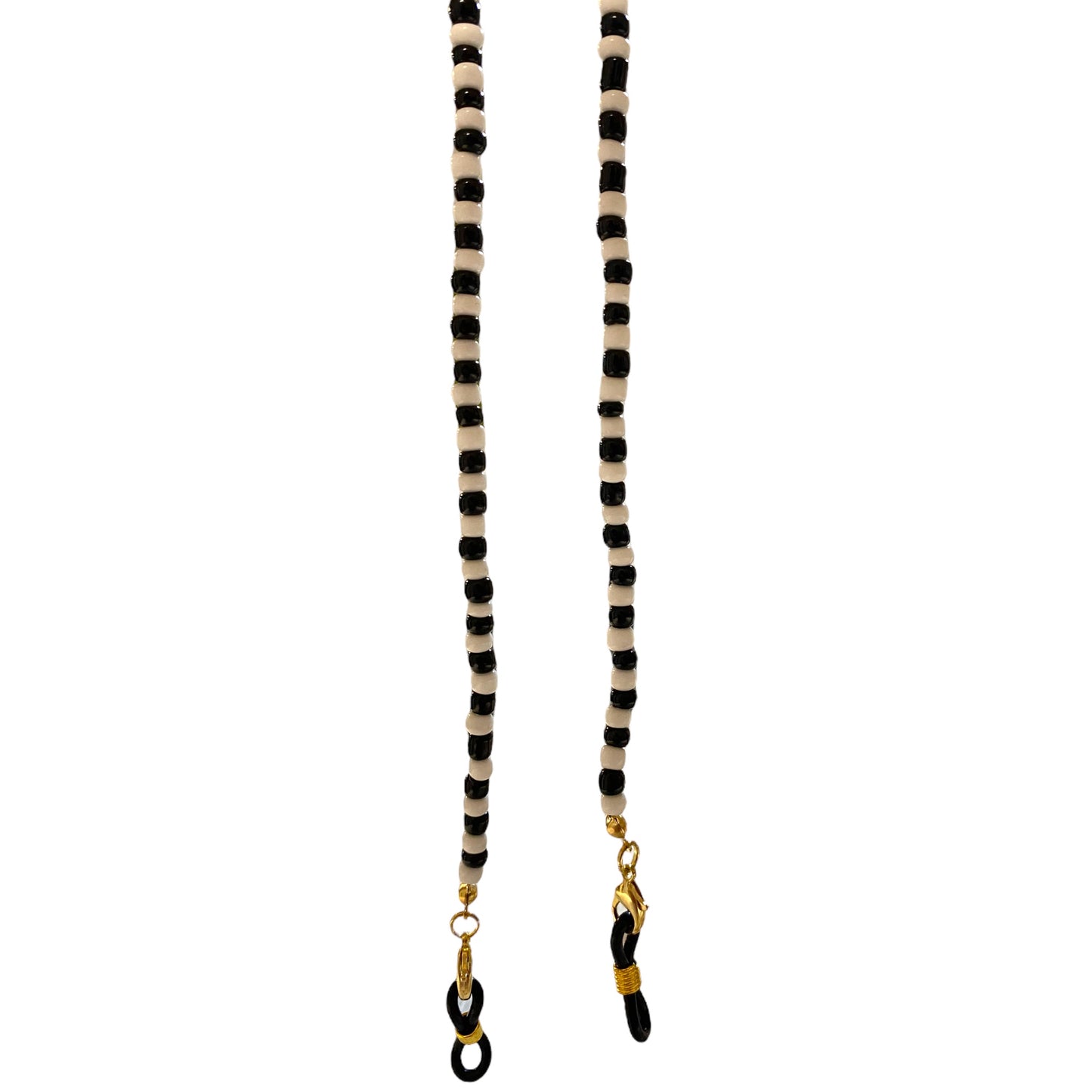 Eyestylers Beaded Bi-Colour Glasses Chain – Black & White