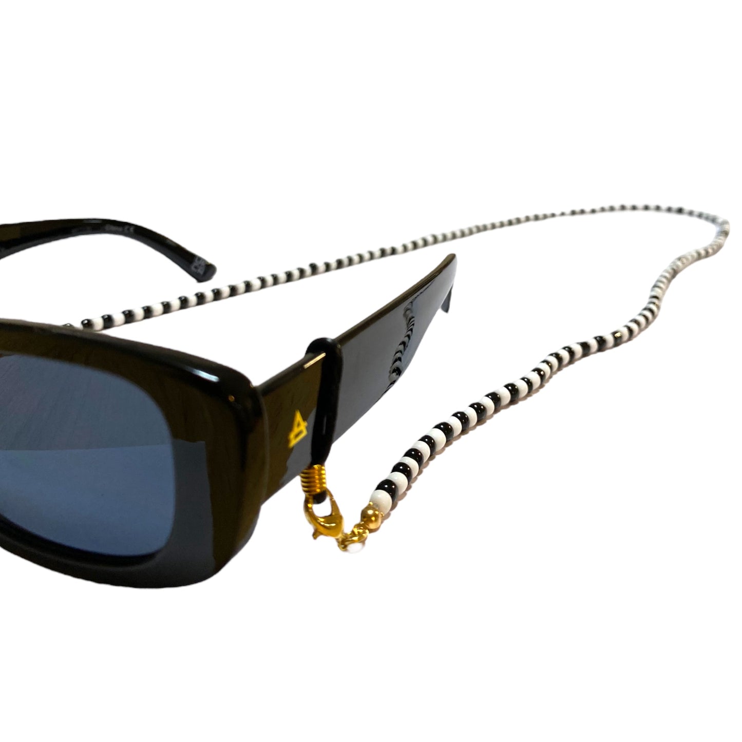 Eyestylers Beaded Bi-Colour Glasses Chain – Black & White