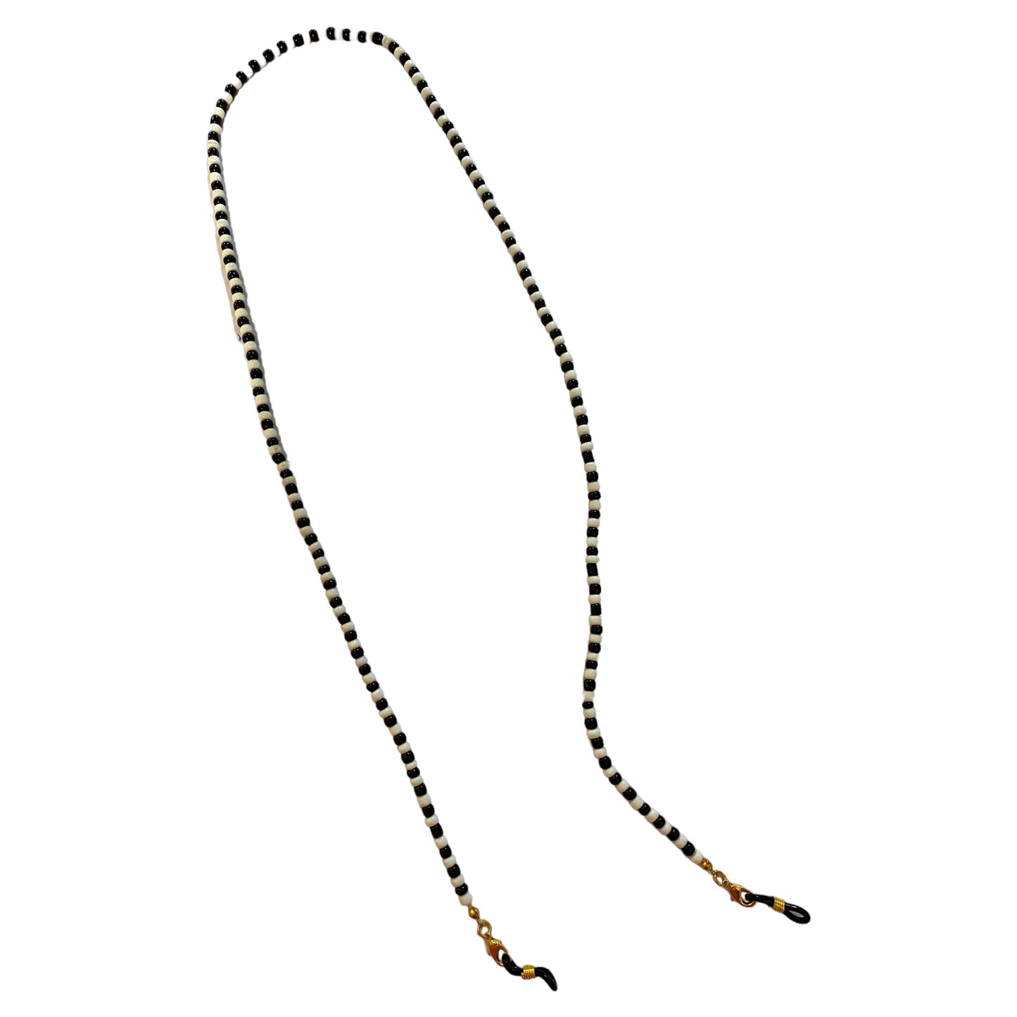 Eyestylers Beaded Bi-Colour Glasses Chain – Black & White