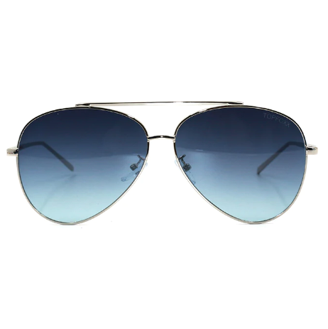 Amelia Sunglasses – Silver/Blue Gradient