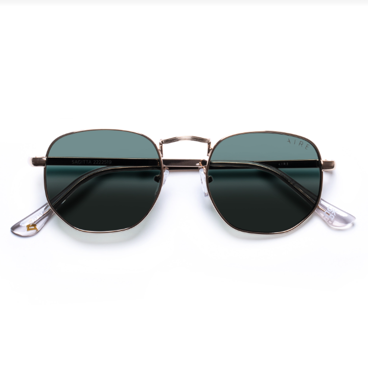 Sagitta Sunglasses – Gold/Green